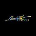 Reflective English bumper sticker with British design, shown in black, white, and colour variants.