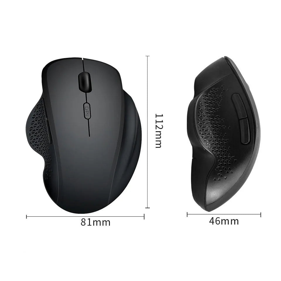 Black or grey USB wireless rechargeable optical mouse for laptop computers with charging cable