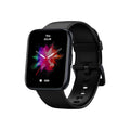 Black GPS sports smart watch with rubber strap showing health monitoring display