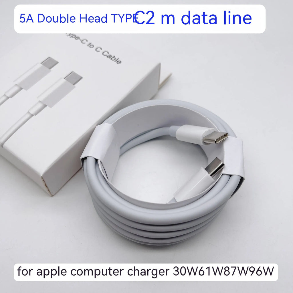 61W USB-C laptop charger with international UK EU US AU plugs measuring 7x7x3cm