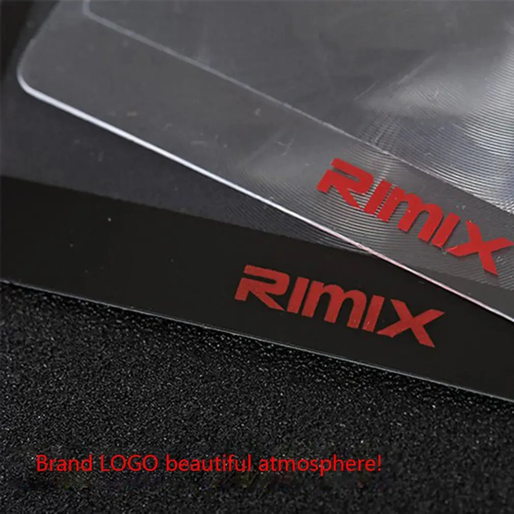 Portable credit card sized plastic magnifier in Black and White colour options.