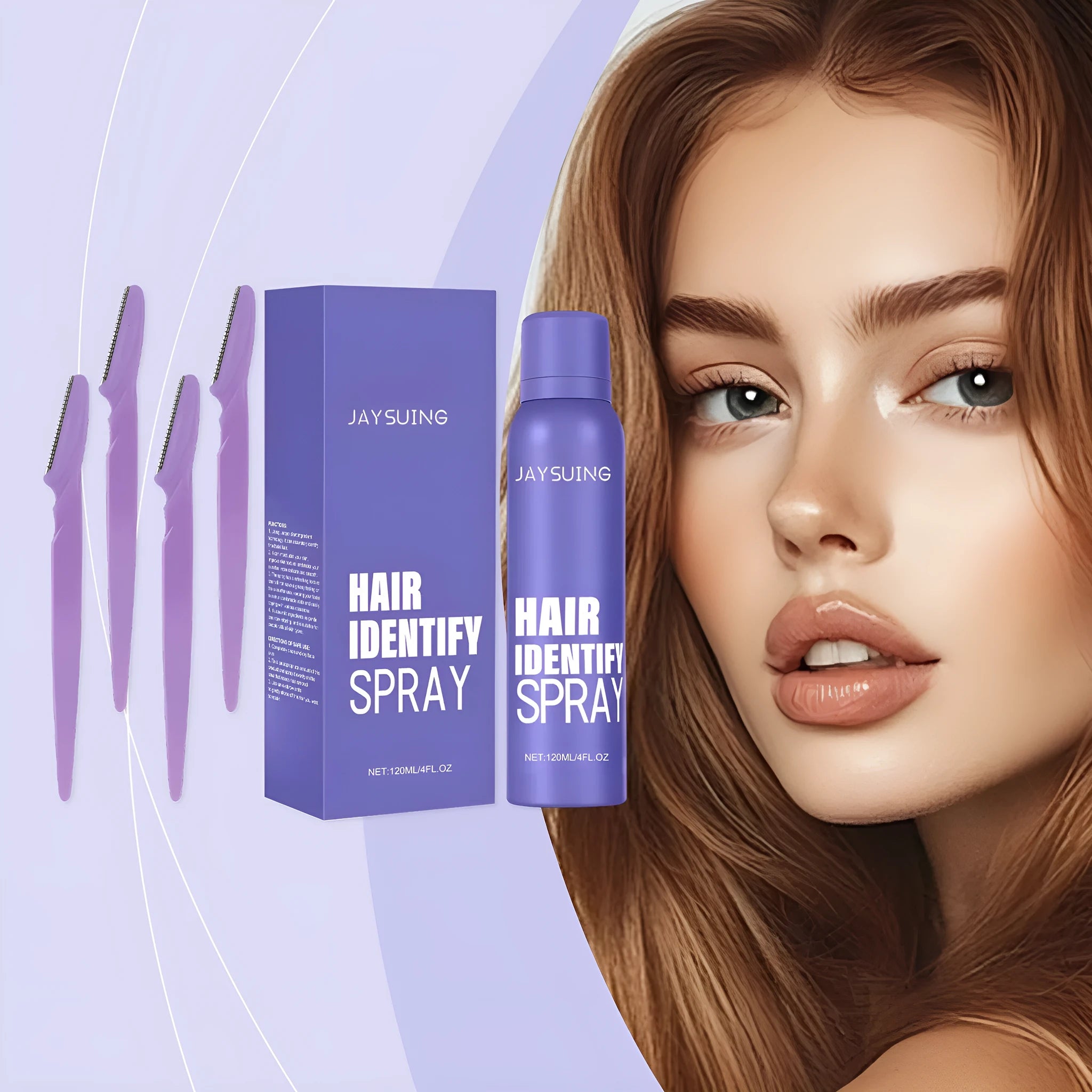 120ml portable hair removal spray bottle with botanical extracts for home depilatory care