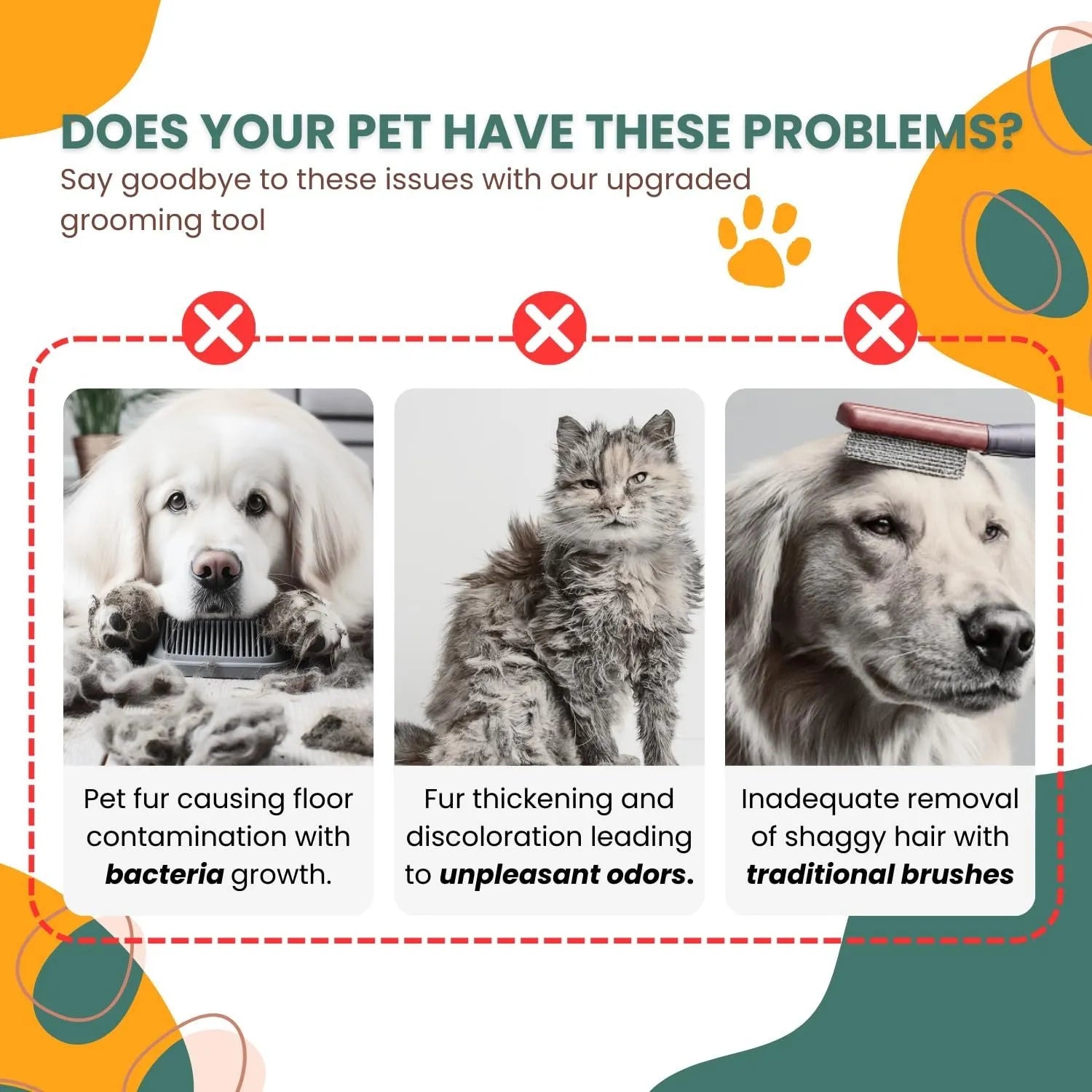 White pet grooming brush with steam spray function and self-cleaning feature for dogs and cats