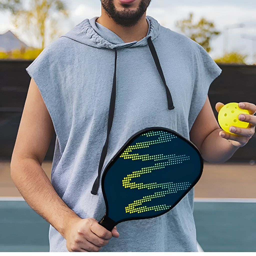 High-density fibreglass table tennis racket for outdoor sports