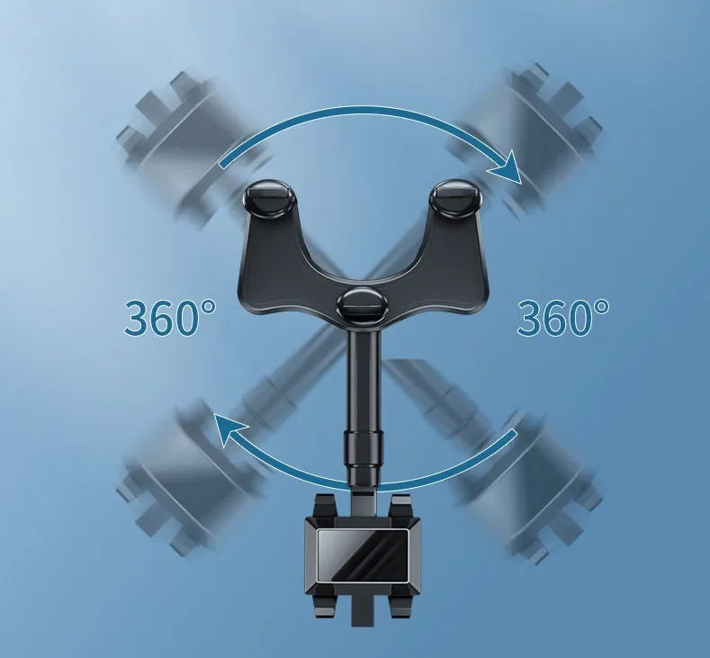 Adjustable left-right rotation vehicle navigation bracket in multiple colour options