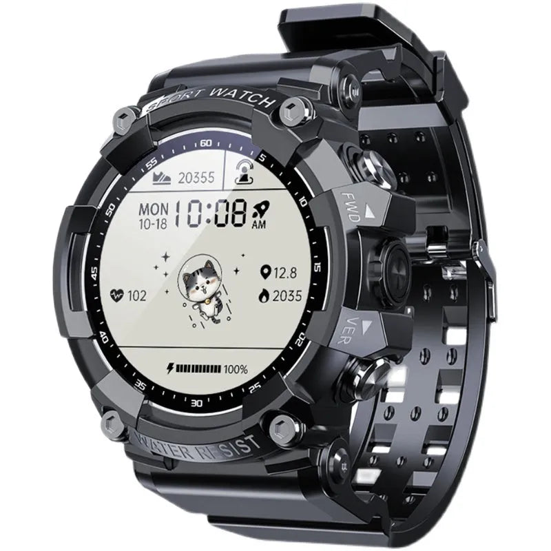 ATTACK 3 IP67 waterproof smart Bluetooth sports watch with round colour screen