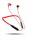 G03 neckband sports Bluetooth earphones in black, red, or white with a flexible neckband and earpieces.