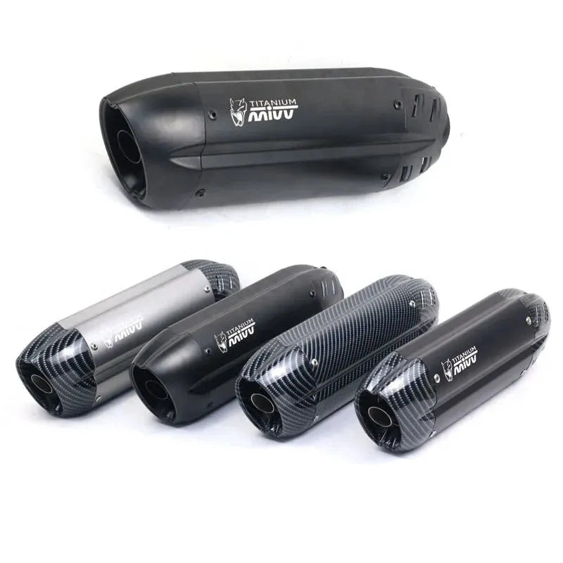 Stainless steel motorcycle exhaust adapter with hexagonal shape and 51mm connection