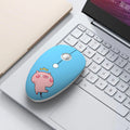 Wireless cartoon animal computer mouse with USB receiver for laptops