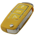 Volkswagen Jetta Golf car key shell in five colour options: black, blue, purple, red, yellow