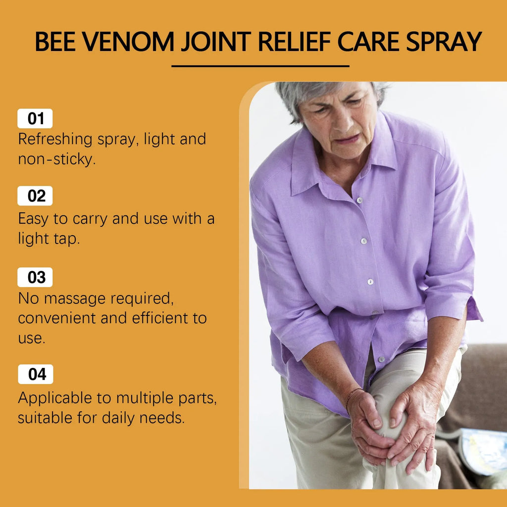 20ml body care spray bottle with bee venom and arnica formulation