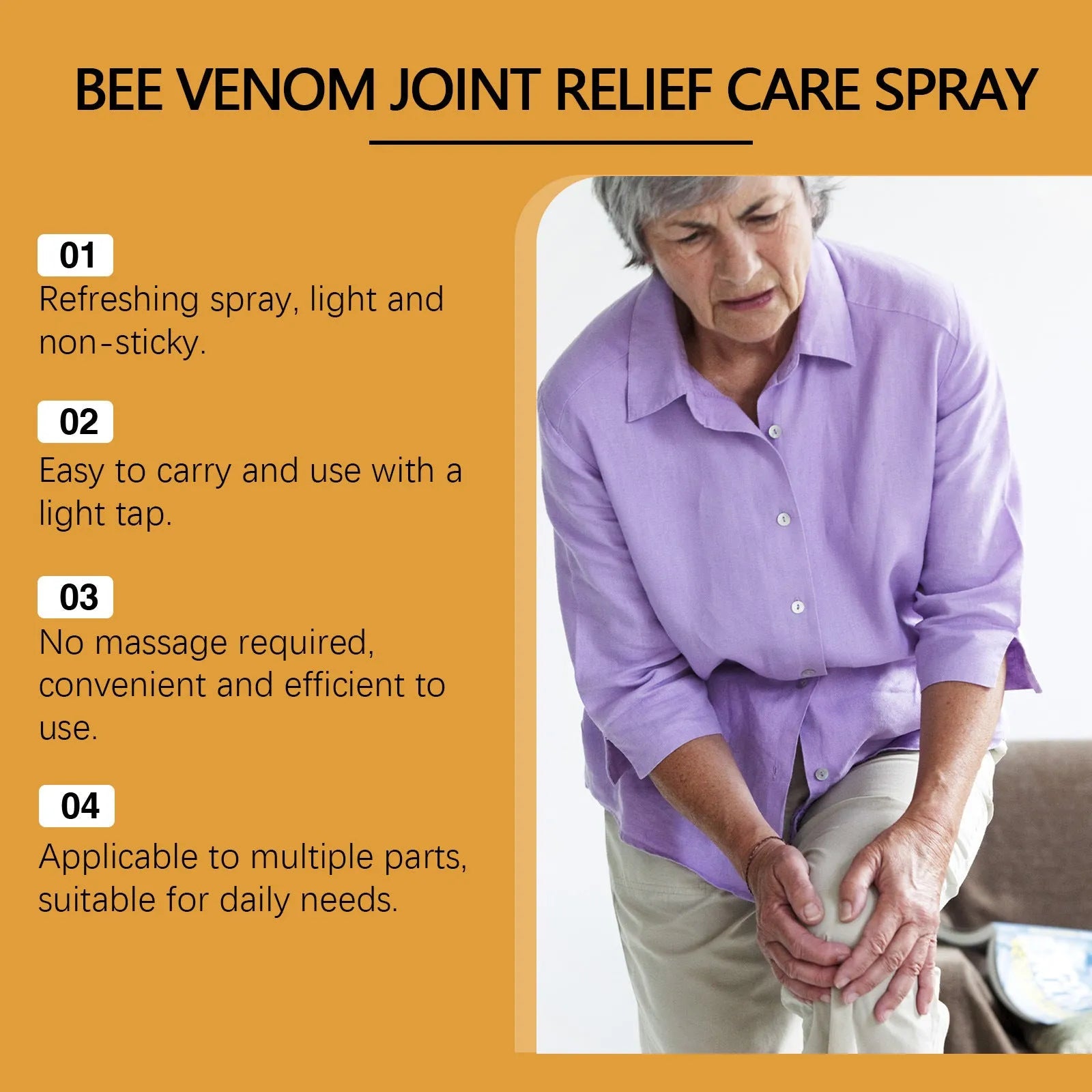 20ml body care spray bottle with bee venom and arnica formulation