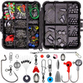 257-piece fishing lure accessories set in ABS plastic storage box for Texas sea rock fishing