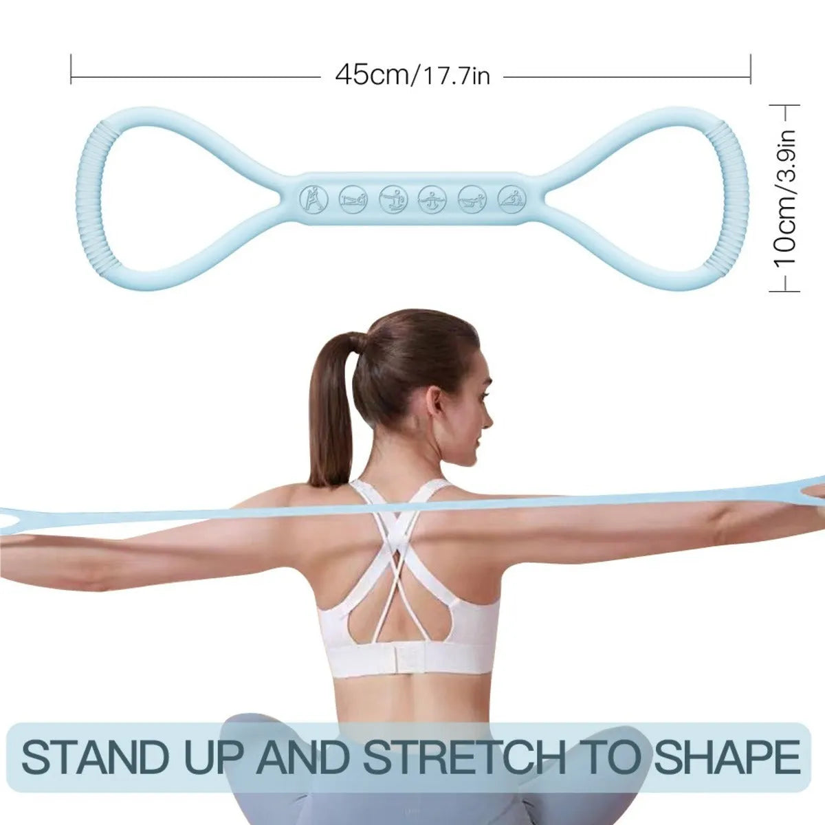 Mini resistance band kit set of 3 loop bands in Light, Medium, and Heavy levels for legs and glutes