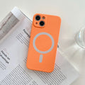 Magnetic wireless charging iPhone case in TPU material showing multiple colour options