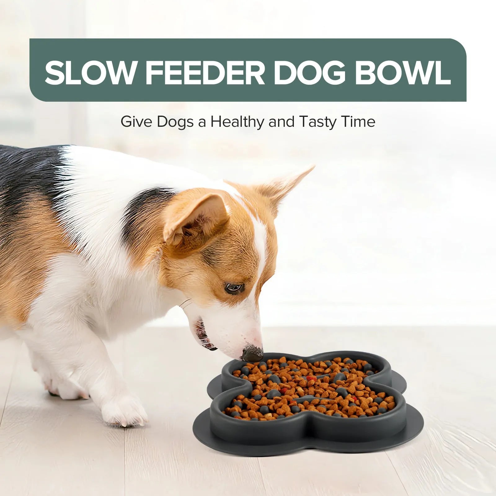Silicone pet licking mat for cats and dogs, textured non-slip surface, 19cm by 21cm