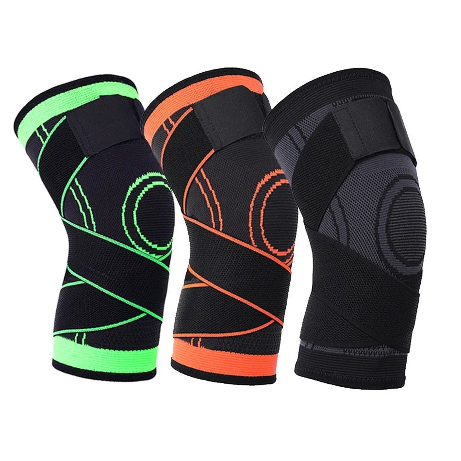Non-slip knee pads in six colours for sports protection during fitness and running activities