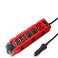E8960 200W 12V to 110V car power inverter with USB ports, Type-C, and temperature-controlled fan