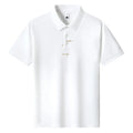 Men's casual loose cotton t-shirt in various colours showing short sleeves and round neck.