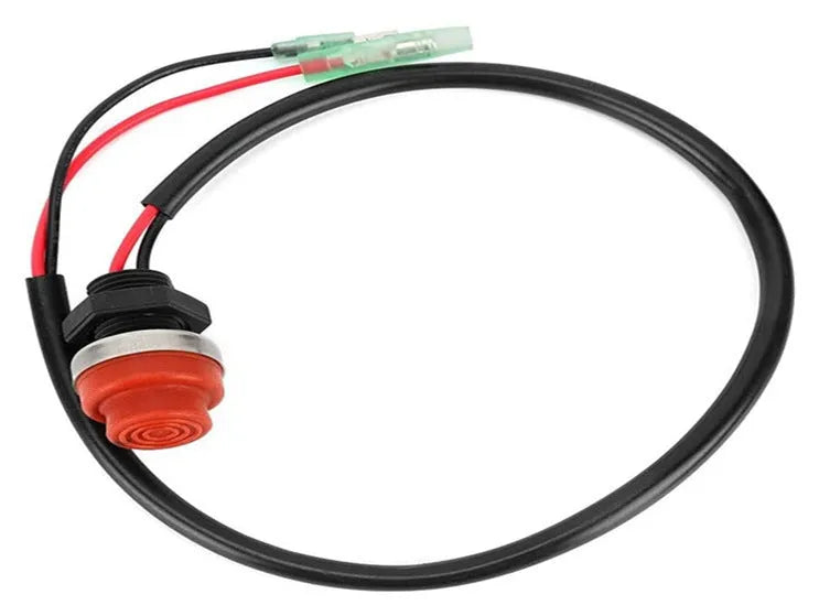 Yamaha marine engine kill switch with safety rope lanyard, hardware plastic construction.