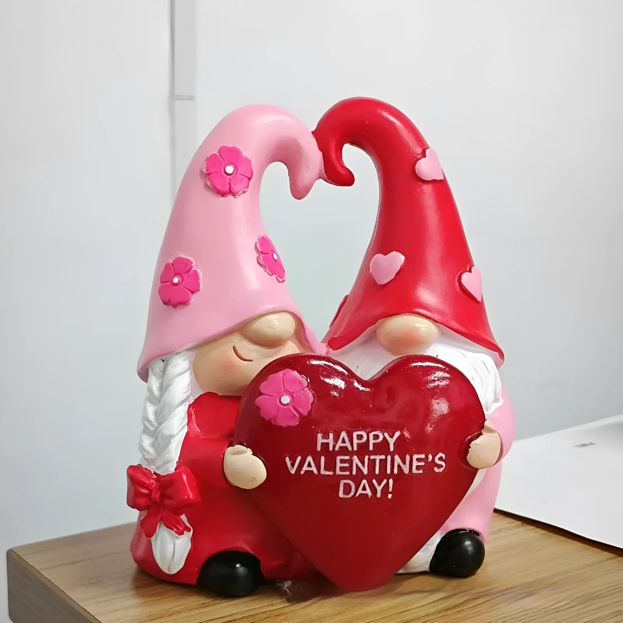 Luminous Love Dwarf resin lamp ornament in modern simplicity style on a tabletop