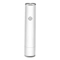 White smart rechargeable handheld vacuum food preservation machine with five vacuum bags on kitchen counter