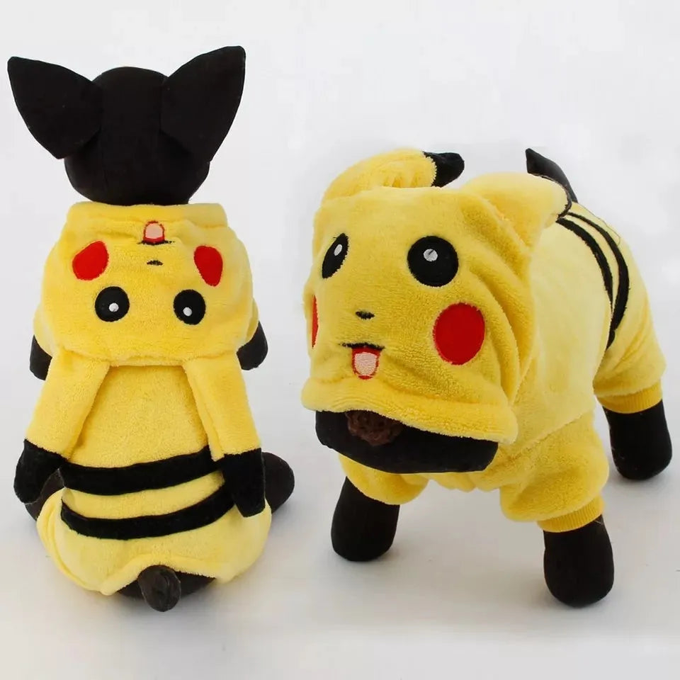 Fleece cat coat with cartoon cosplay hoodie design in autumn winter colours