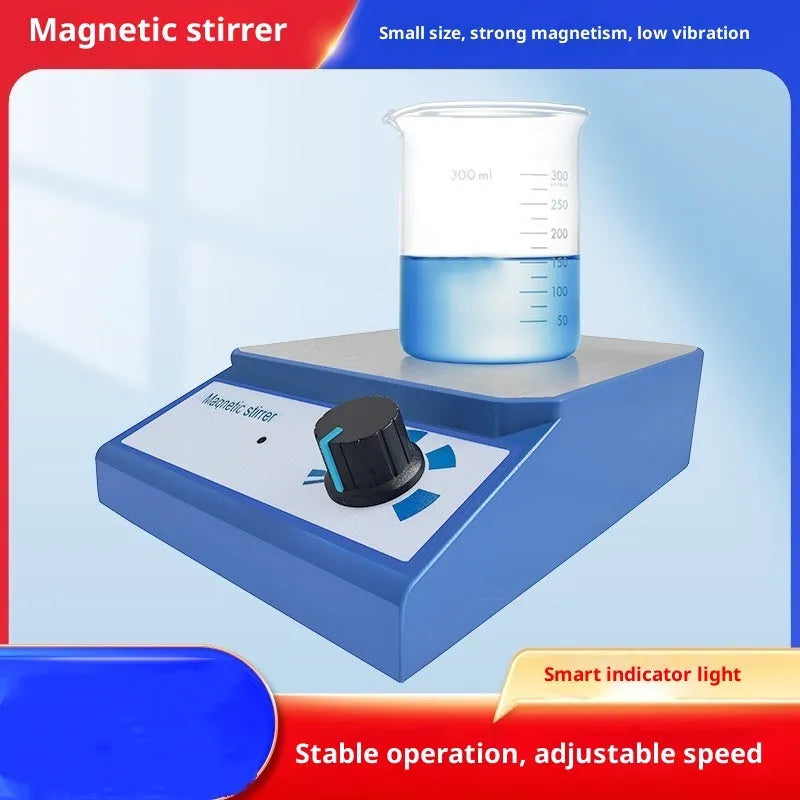 Laboratory magnetic stirrer with 316 stainless steel door panel top, 130x130mm table size, and 0-3000 RPM speed control