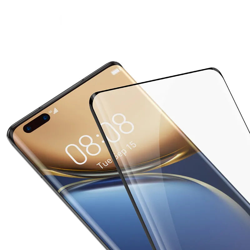 Black full screen curved tempered glass film for Honor Magic3 Pro with matte anti-peeping coating