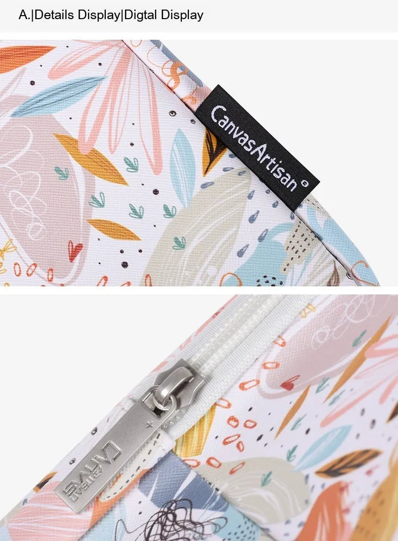 White PU leather waterproof laptop bag for 11-inch to 15-inch computers.