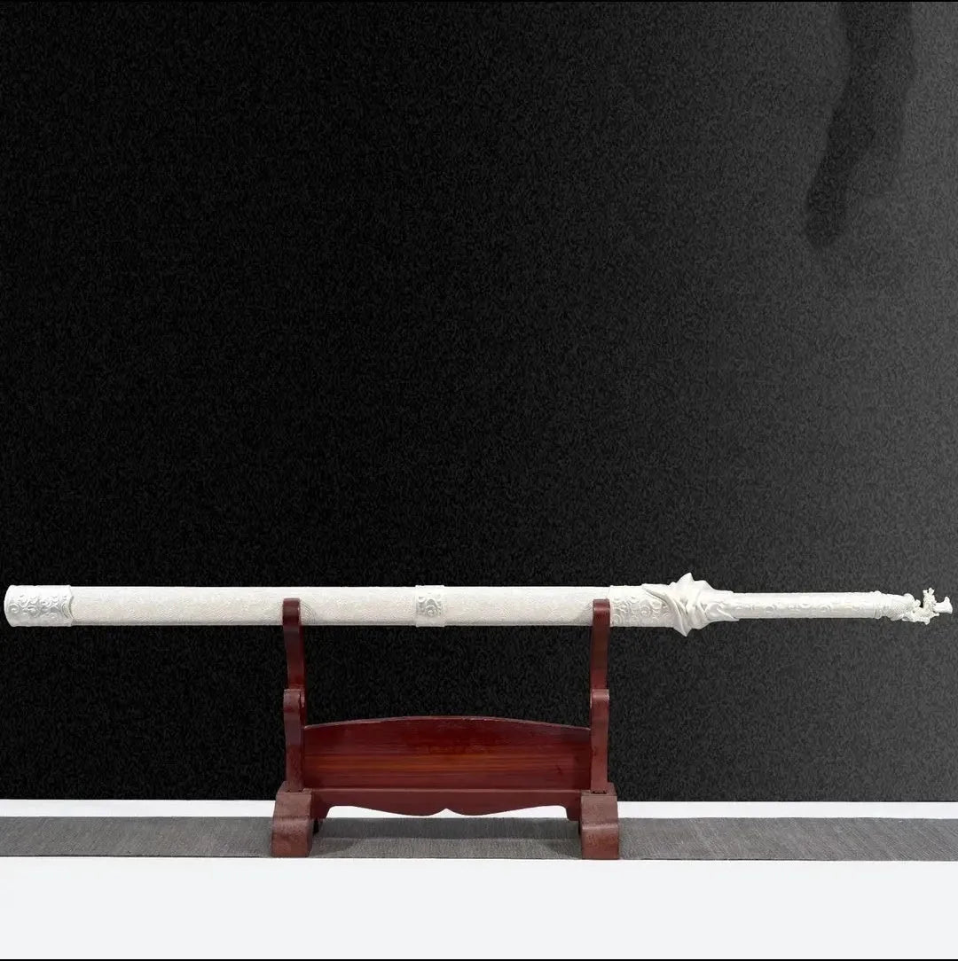 Shaoshi Integral Precious Sword 108cm unsharpened katana with 65 manganese steel blade and solid wood leather scabbard