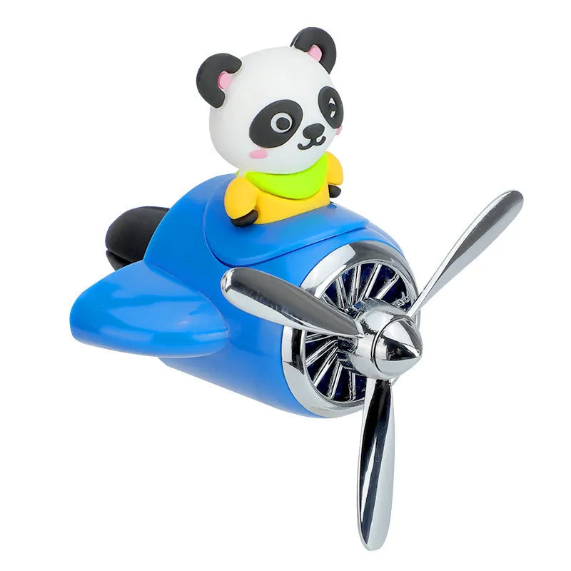 Cartoon aeroplane car air vent diffuser with fragrance slices in choice of colours