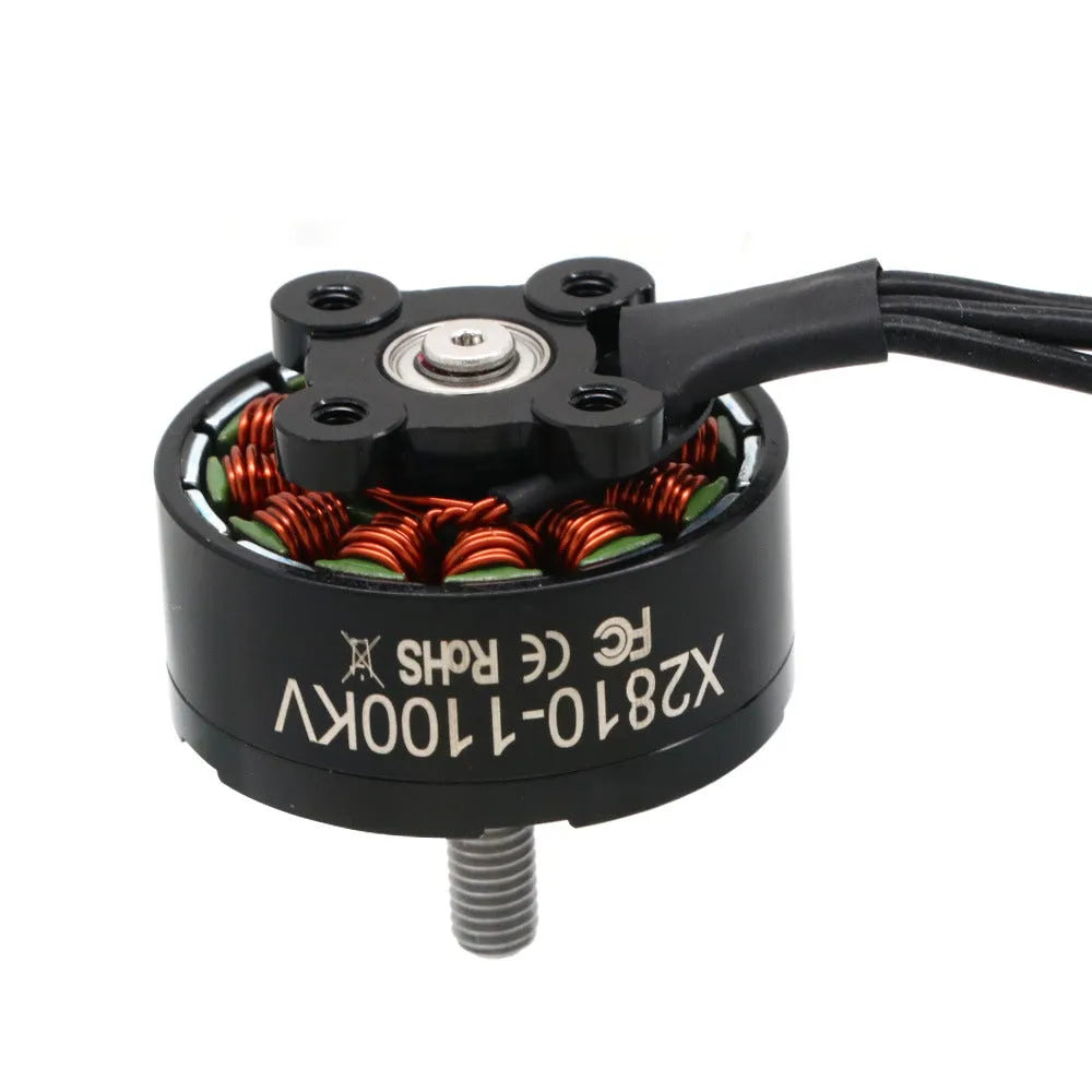 X2810 series brushless motor for RC drone and multi-axis flight model with metal construction.