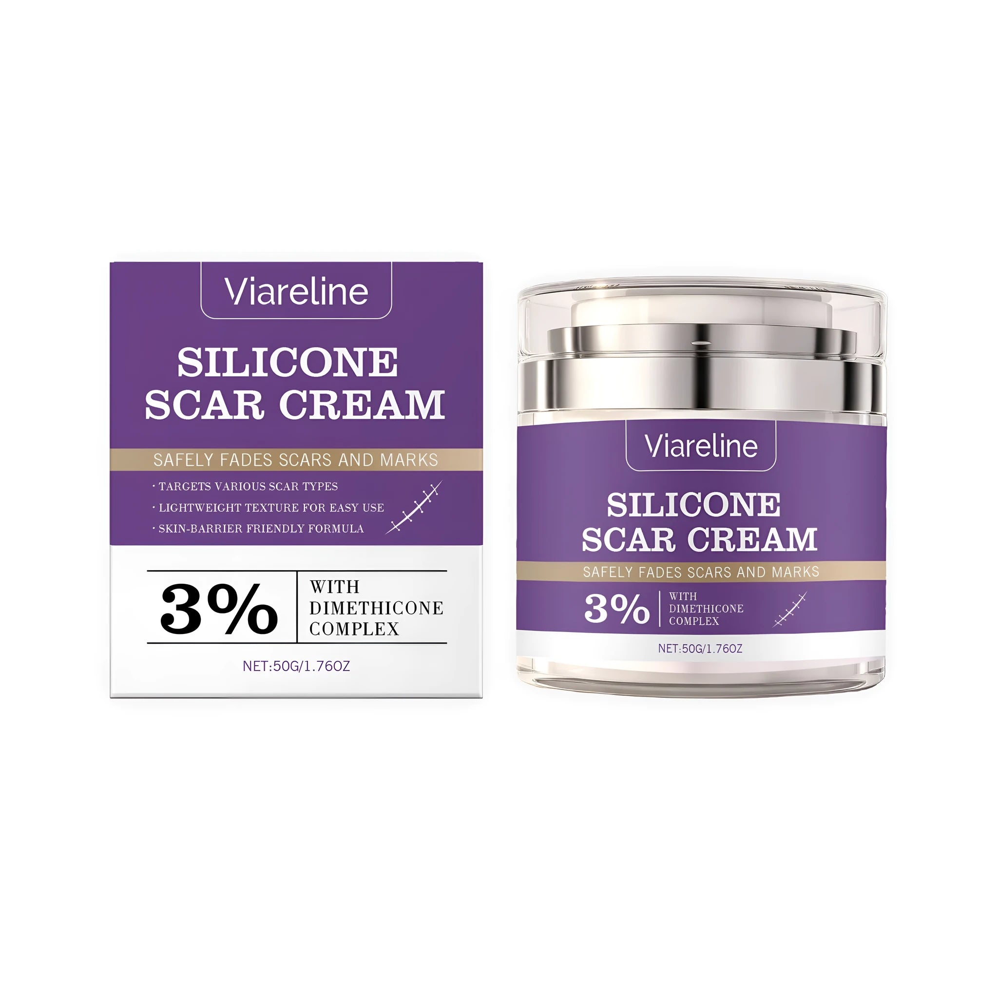 Scar Smoothing Care Cream 50g tube with allantoin for daily scar fading