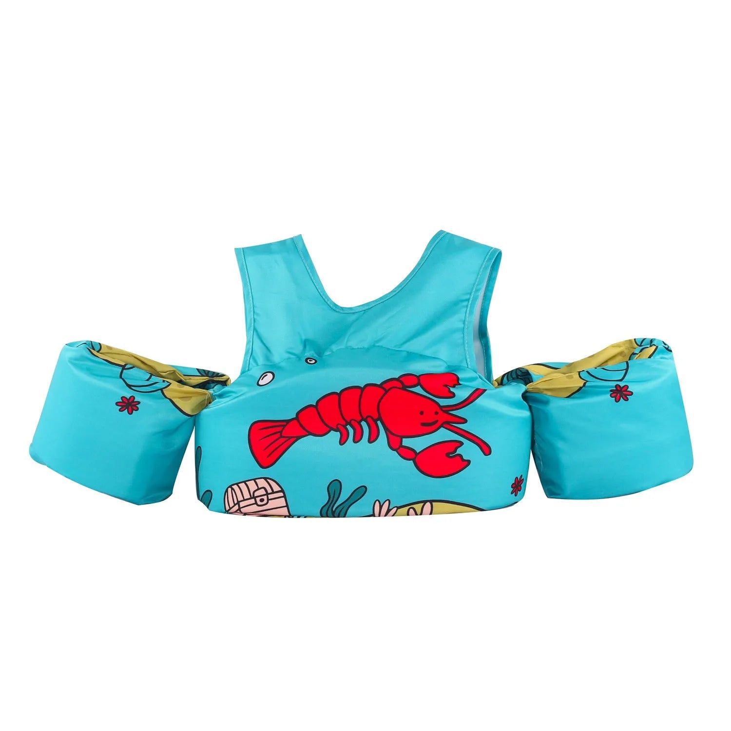 Cartoon children's lengthened arm swimming ring life jacket in colourful patterns