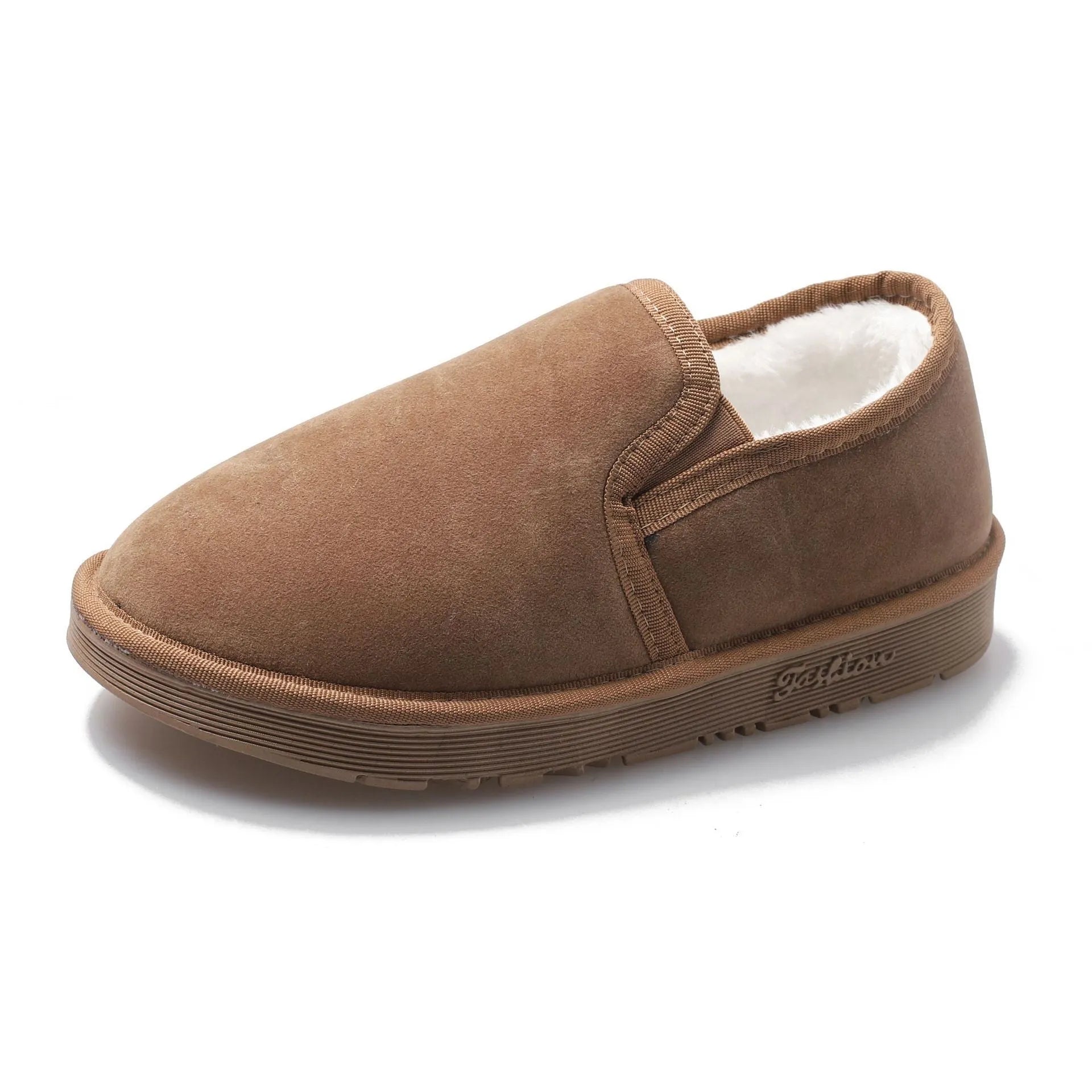 Women's fleece-lined flat snow boots in multiple colours with artificial wool lining and rubber soles