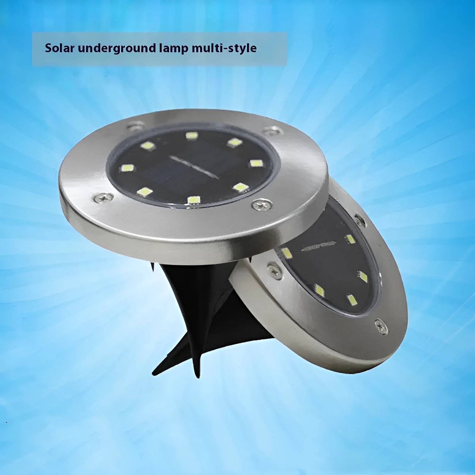 Stainless steel solar underground garden lamp for pathway lighting