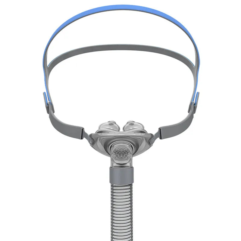 CPAP nasal pillow mask replacement set with silicone cushion and thickened headband