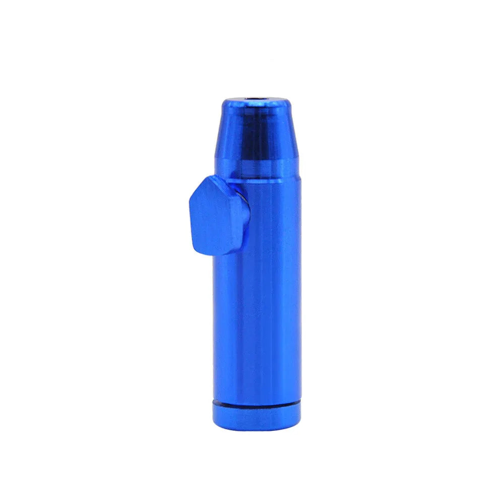 Aluminium alloy cigarette holder with flat bullet tip in seven colour options.