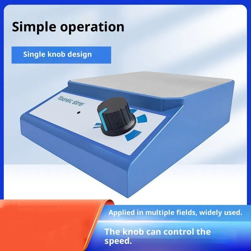 Laboratory magnetic stirrer with 316 stainless steel door panel top, 130x130mm table size, and 0-3000 RPM speed control