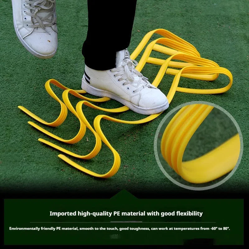 Yellow U-shaped PE children's sports training hurdle by MAI CCA, available in 15cm, 23cm and 30cm sizes