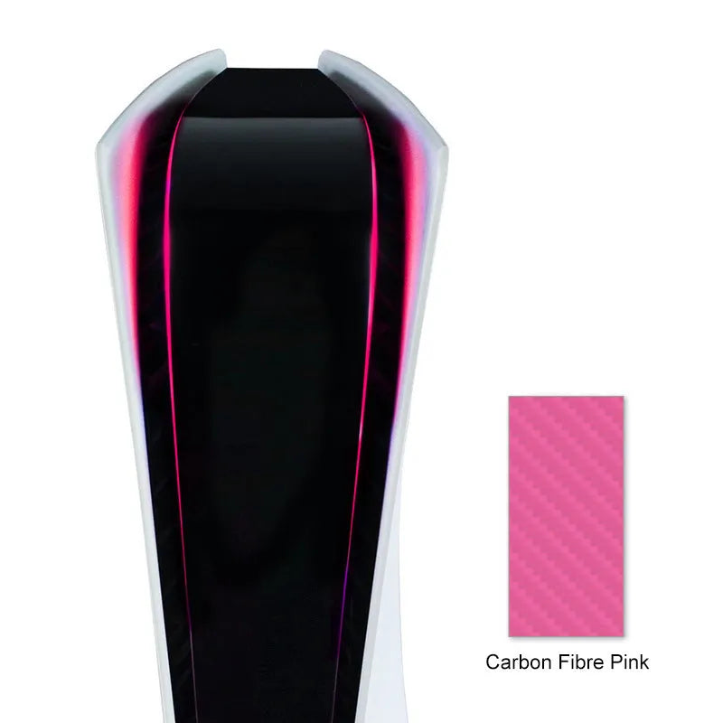 PS5 light bar decorative sticker film in PVC material, showing colour options