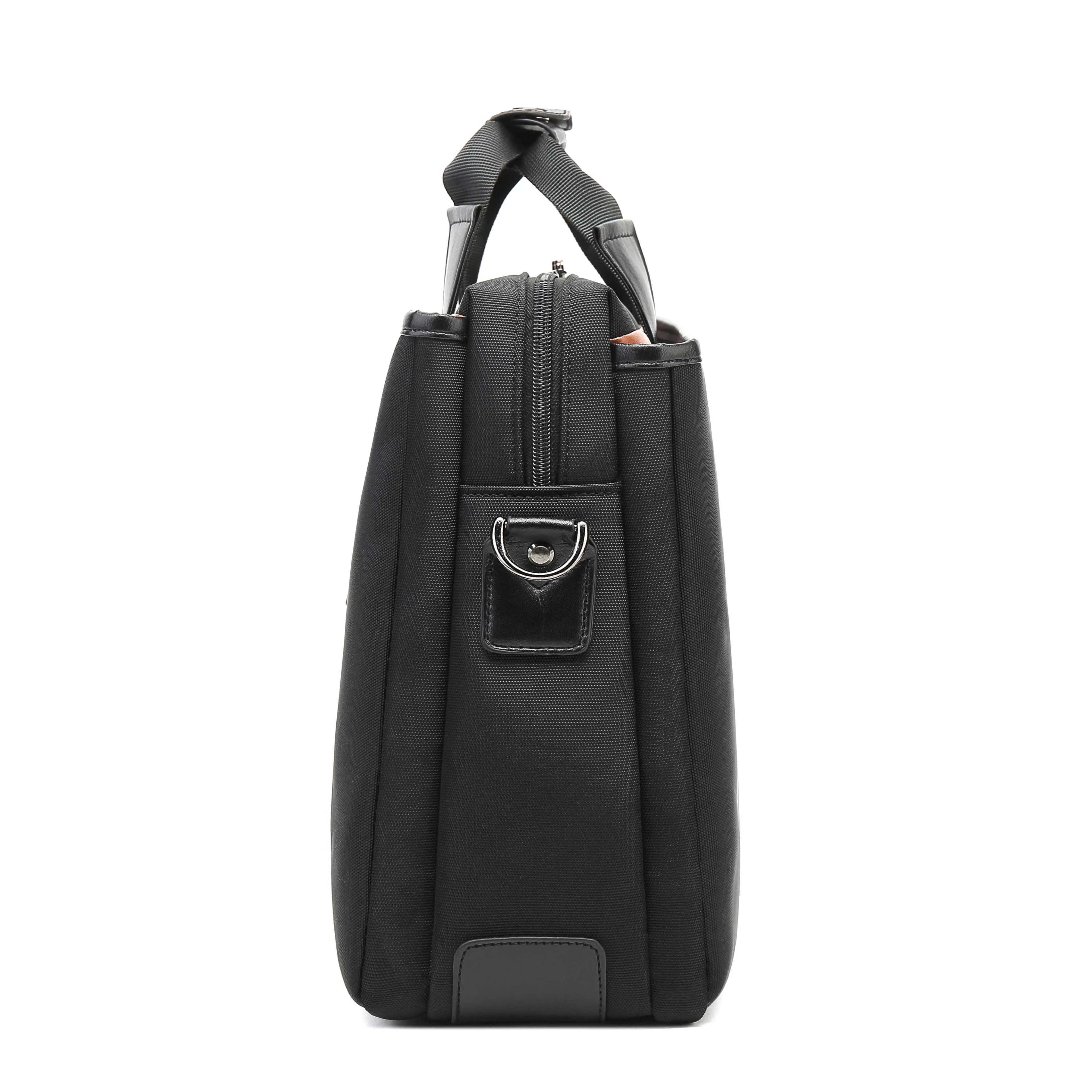 Black business large capacity single-shoulder laptop backpack in Oxford cloth for 15 inch notebook and tablet