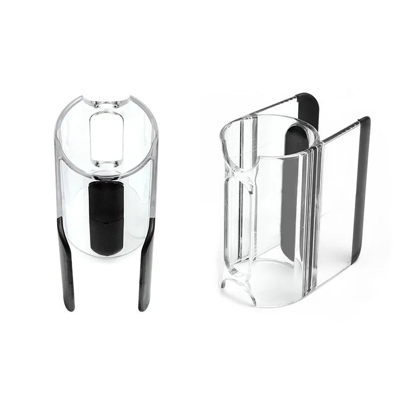 Transparent portable suction hair clip for vacuum cleaner storage, 30g weight, on a smooth surface