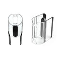 Transparent portable suction hair clip for vacuum cleaner storage, 30g weight, on a smooth surface