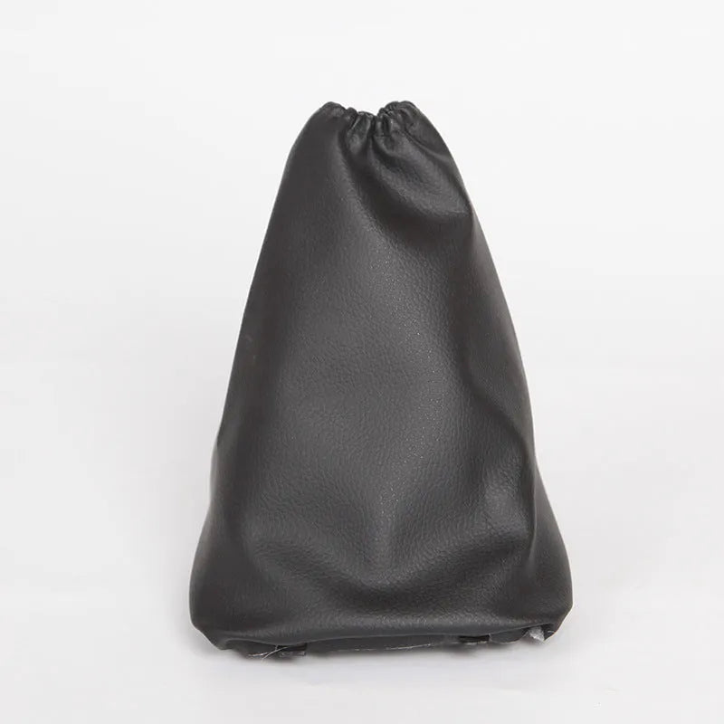 Black leather shift lever dust cover for Toyota Corolla manual transmission
