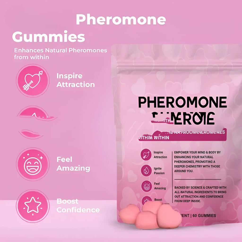 Pack of 60 edible pheromone gummies for household mosquito and fruit fly control