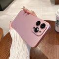 Ultra-thin frosted PC phone case for iPhone in black with all-inclusive lens cutout and anti-fingerprint finish