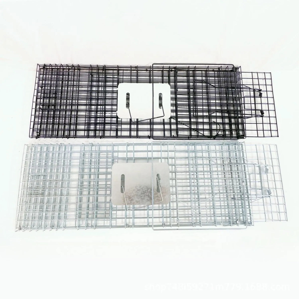 Fully automatic galvanized steel foldable cat trap cage with pedal mechanism