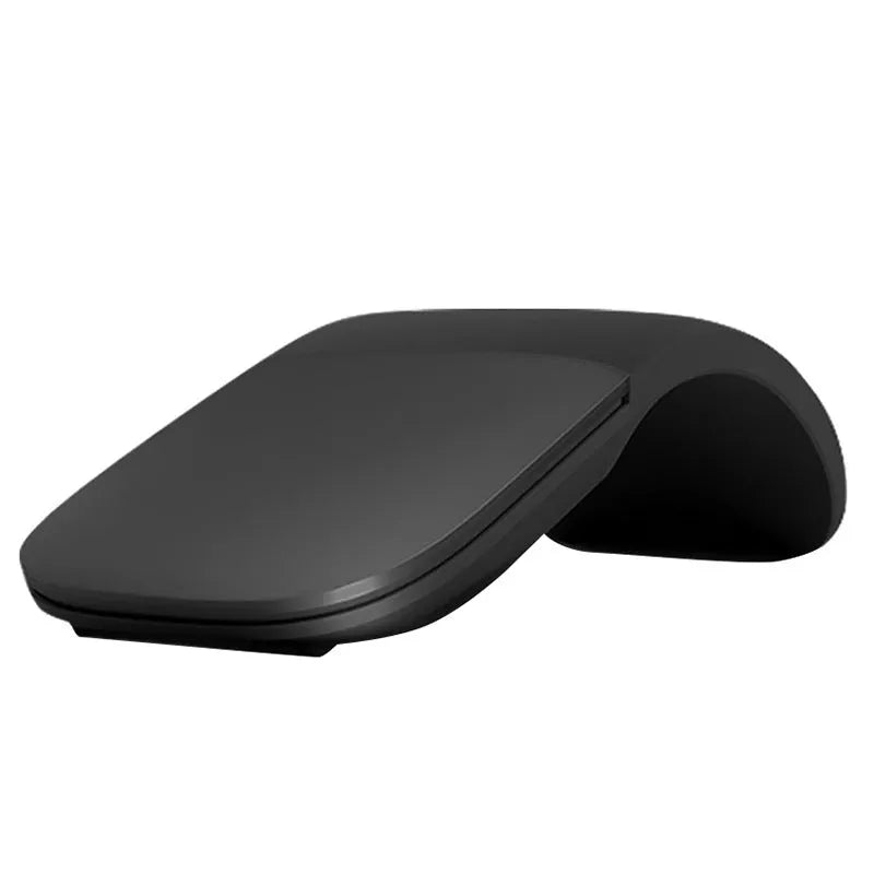 Folding Bluetooth 4.0 touch wireless mouse shown in unfolded position with dimensions 131.2 x 55 x 14.5 mm